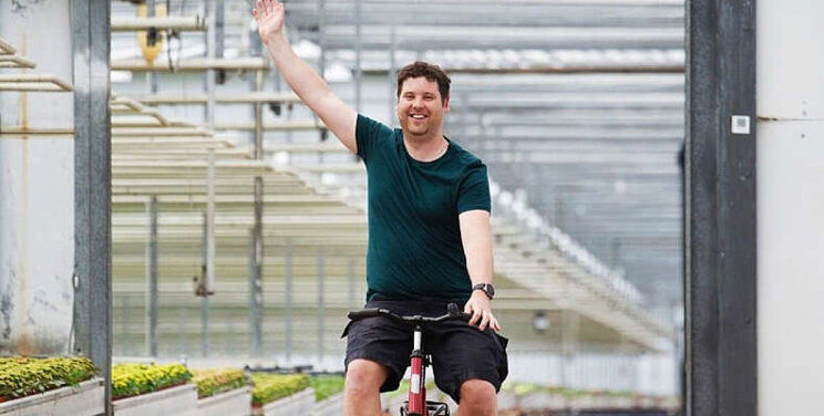 Instagram: Fiets fluitend naar werk
