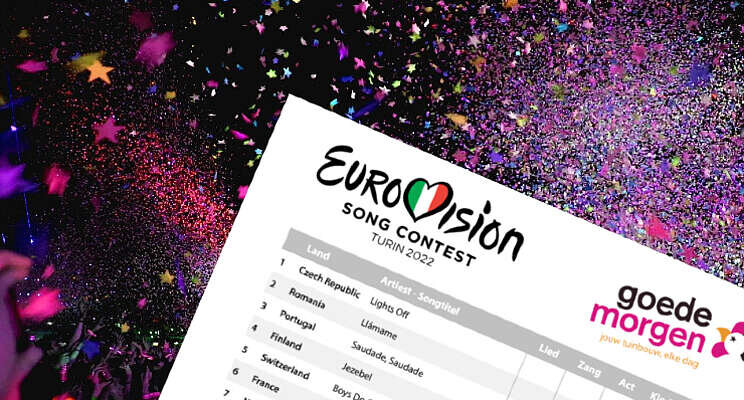 Avondje Eurovisie? Gebruik het lijstje van Goedemorgen! Avondje Eurovisie? Gebruik het lijstje van Goedemorgen!