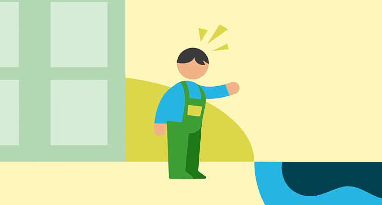Animatie: kleine lekkage, maar grote gevolgen Animatie: kleine lekkage, maar grote gevolgen