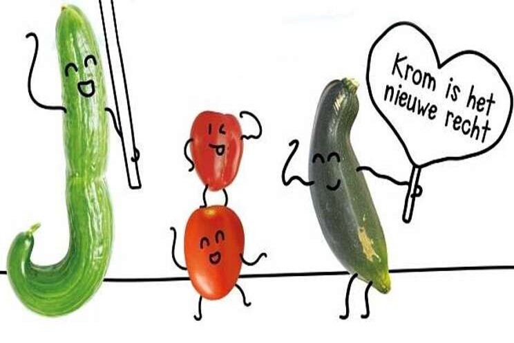 Kromme groenten in schoolfruitprogramma